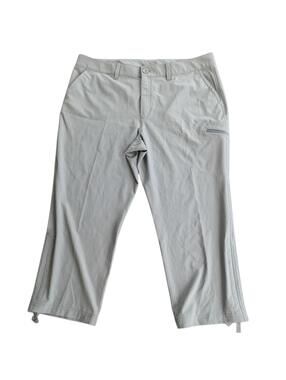 Eddie Bauer Women's Ripstop Crop Pants 16 Gray Stretch Outdoor Hiking Capri 2024